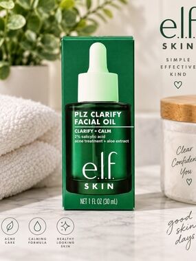 ELF PLZ Clarify Facial Oil 1 Fl Oz